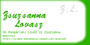 zsuzsanna lovasz business card